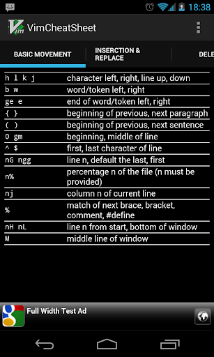 VimCheatSheet