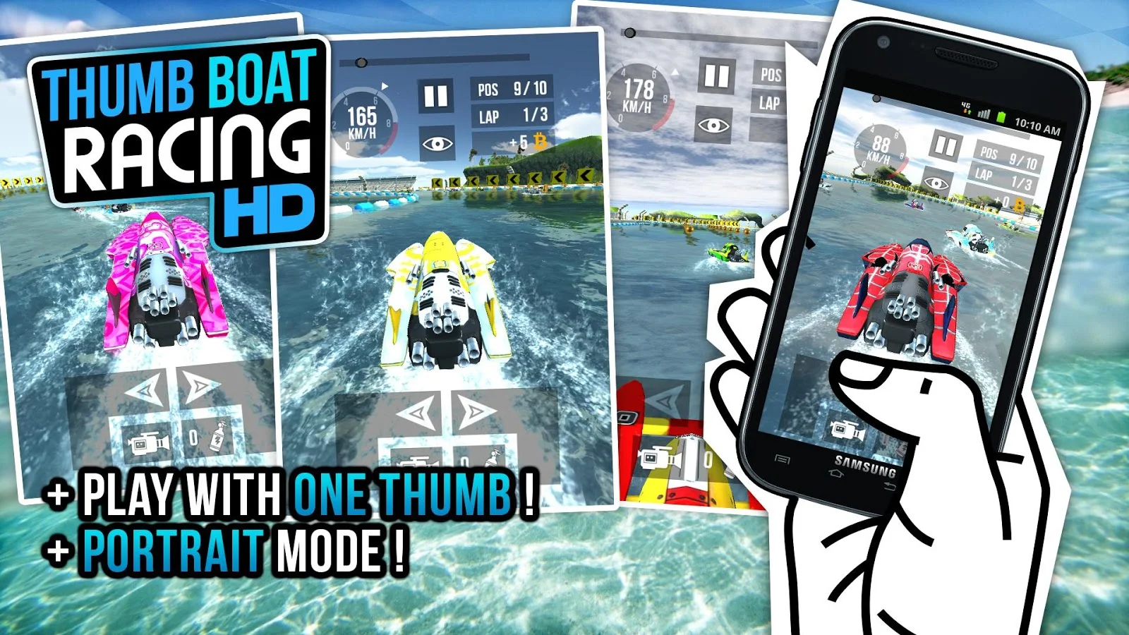 Thumb Boat Racing - Screenshot