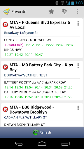 New York MTA Schedule