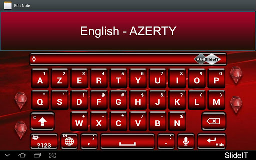 SlideIT English AZERTY Pack