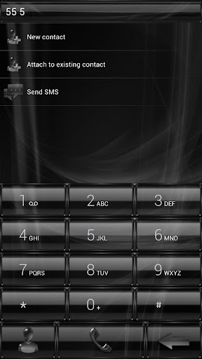 exDIaler GlassMetalFrameBlack v1.0