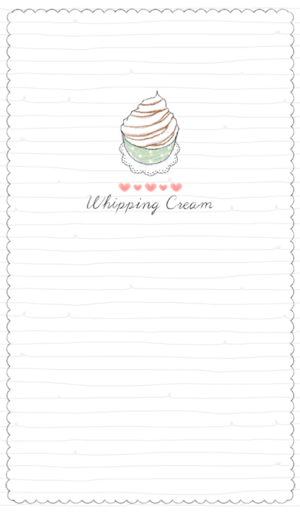 whipping cream 카카오톡 테마