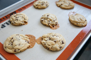 Stuffed Peanut Butter Chocolate Chip Cookies