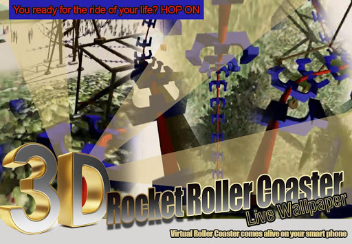 3D Rocket Roller Coaster LWP