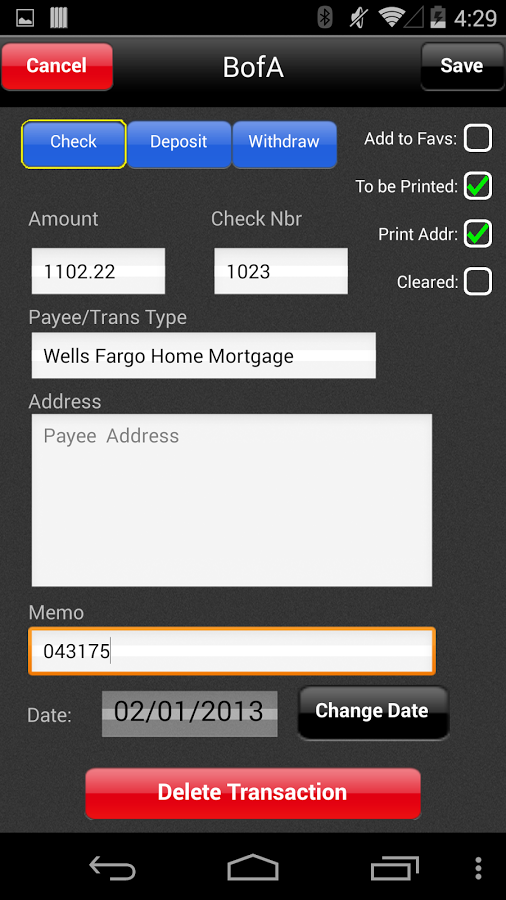 Print Checks Screen 2
