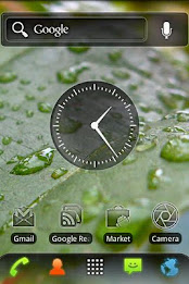 Elegant Gloss Clock Widget poster 2