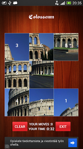 7 Wonders Picture Puzzle slide