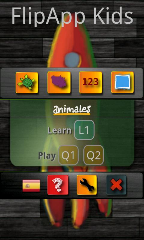 Android application FlipApp Kids Languages screenshort