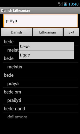 Danish Lithuanian Dictionary