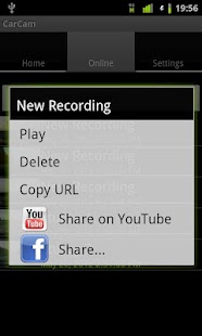 Android application CarCam screenshot