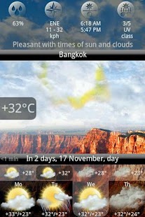 Animated Weather Widget&Clock - screenshot thumbnail