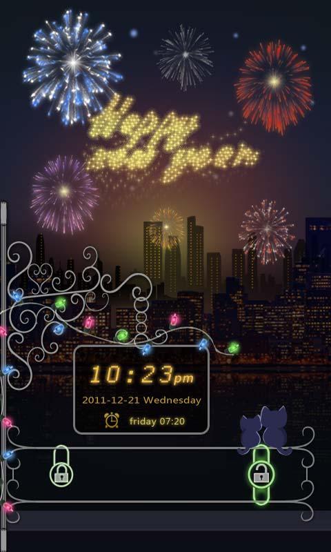 GO Locker Happy New Year Theme - screenshot