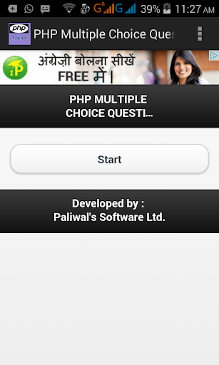 PHP Multiple Choice Question