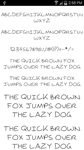 Fonts for FlipFont 18