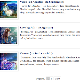Sifat dan Karakter Zodiak-mu Screenshots 1