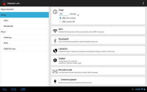 Screenshot Delayed Lock v3.6.3