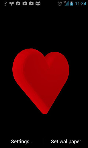 【免費個人化App】Heart 3D Live Wallpaper-APP點子