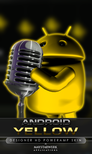 poweramp skin android yellow