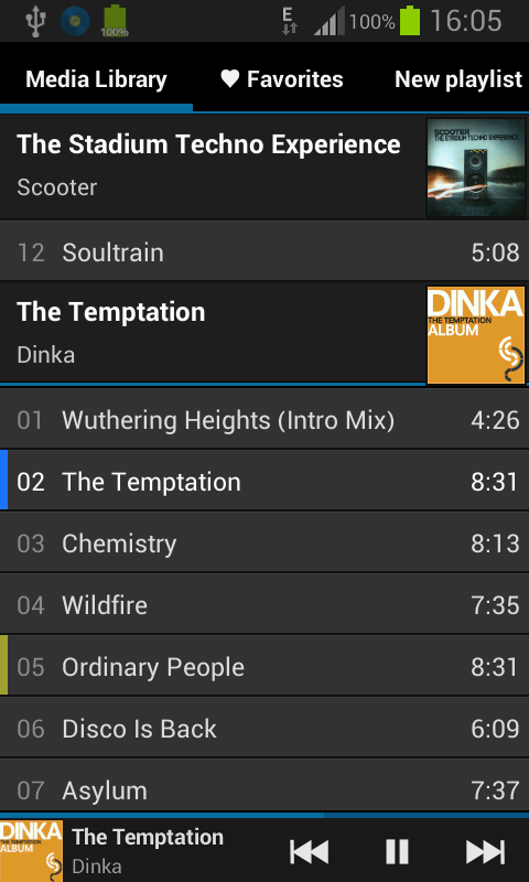Inline Music Player - screenshot