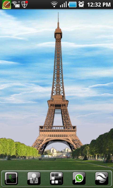 Android application Paris LWP - Eiffel Tower screenshort