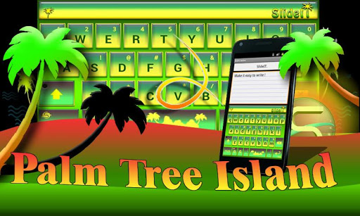 SlideIT Palm Tree Island Skin