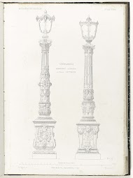 Twee straatlantaarns