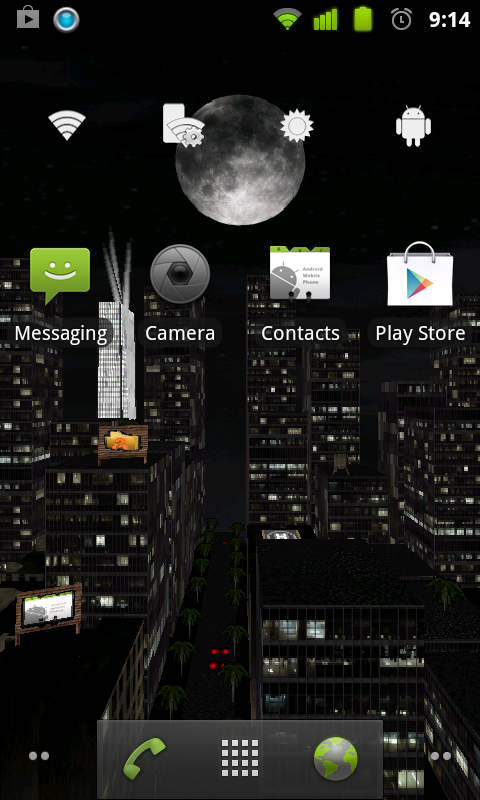 Android application 3D City Sky Line screenshort