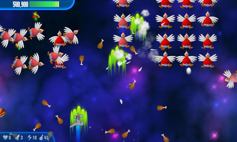 Chicken Invaders 3 HD (Tablet) - screenshot