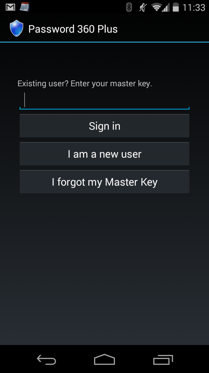 Password 360 Plus Screen 1