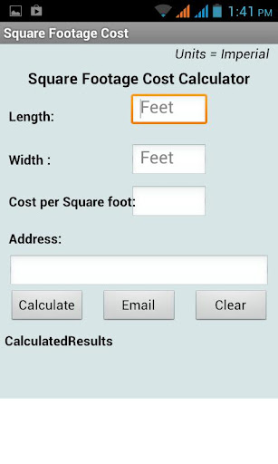 Square Footage Calculator