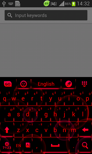 Neon Red Keyboard