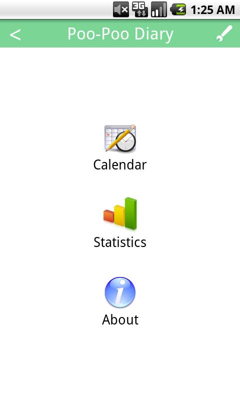 Poop Diary Screen 1