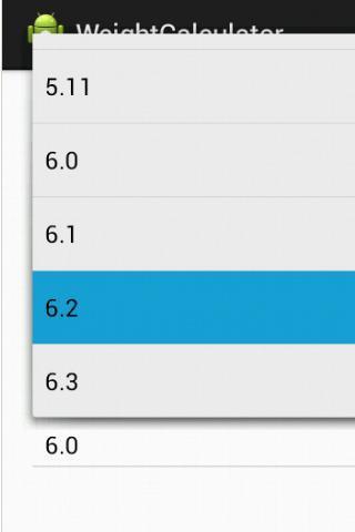 Naveen's Weight Calculator