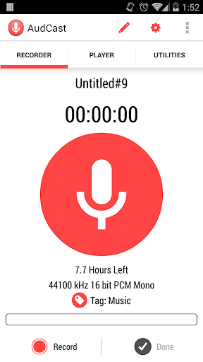 AudCast Voice Recorder