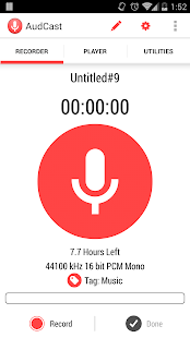 Free Download AudCast (Voice Recorder) APK