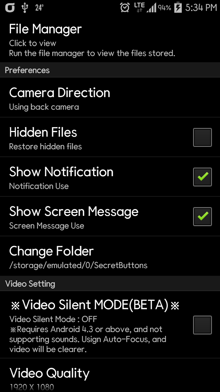 SecretCamera-spy record mp3! Screen 2