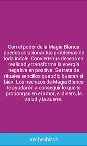 Hechizos de Magia Blanca