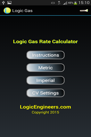 Logic Gas Rate Calculator