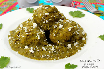 Pork Meatballs in a quick Verde Sauce