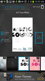 Typo White atom theme poster 4