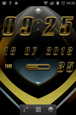 Aviena digital Clock Widget Screen 2