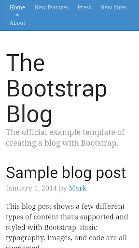 Bootstrap 3 Examples