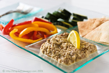 Roasted Eggplant-Almond Dip