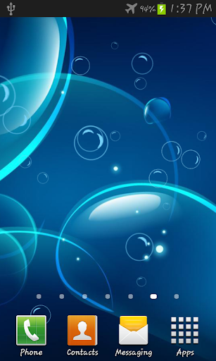 Bubbles live wallpaper