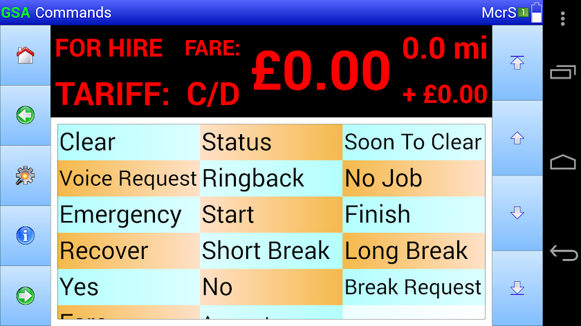Autocab Driver App Screen 2