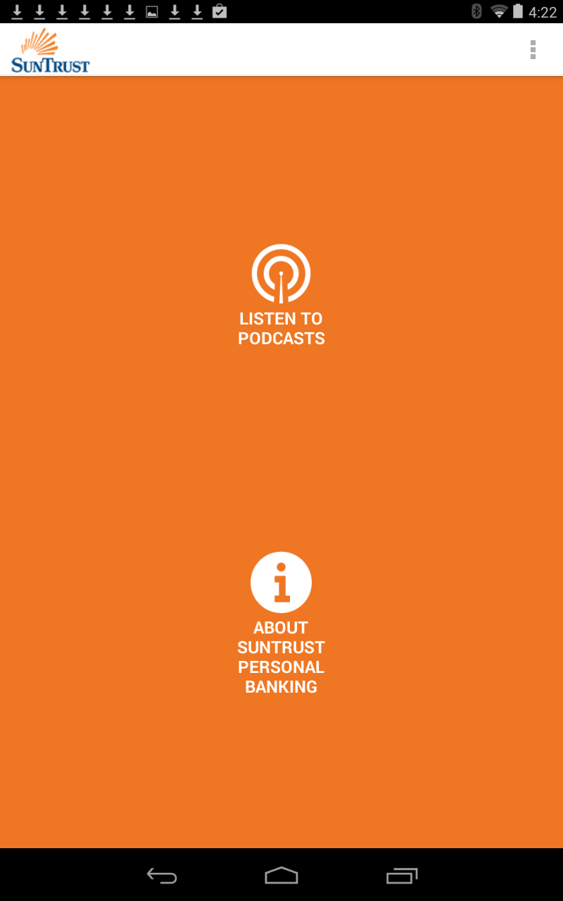 Personal Banking Podcasts Screen 2