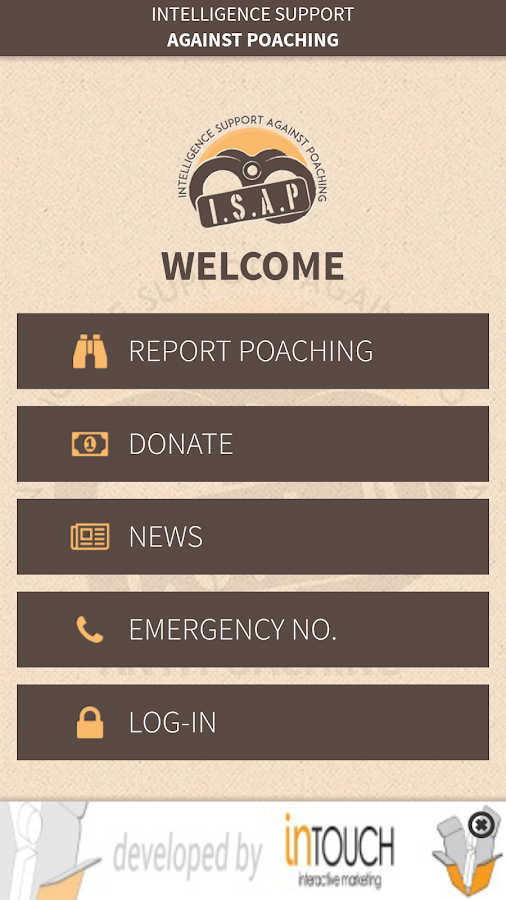   ISAP Namibia (ekrano kopija) 