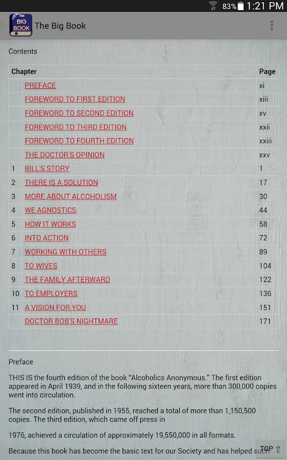where is the aa preamble in the big book