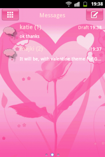 GO SMS Pro Theme Valentine Buy Screenshots 0
