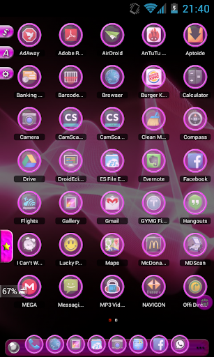 TSF Shell Theme Pink Light HD